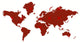 Studio Map Mural, Red Points, Peel and Stick, 1 Panel, 87"x42"