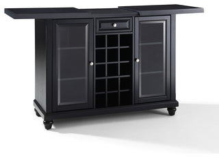 Cambridge Sliding Top Bar Cabinet, Black