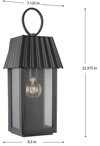POINT DUMEÂ® Hook Pond Oil Rubbed Bronze Outdoor Wall Lantern with DURASHIELD