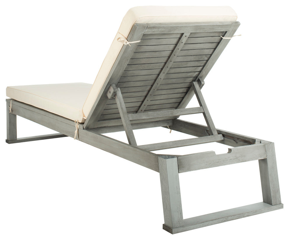 Safavieh Solano Sunlounger, Gray/White