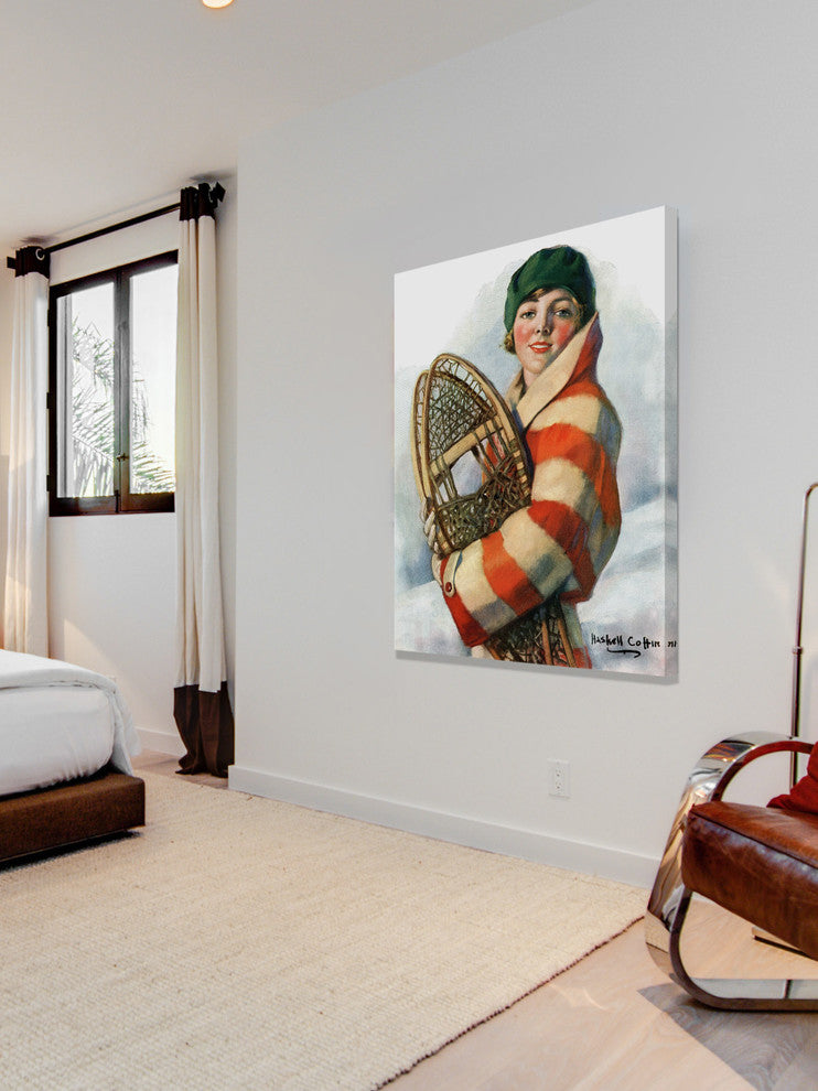 "Snowshoes" Painting Print on Wrapped Canvas