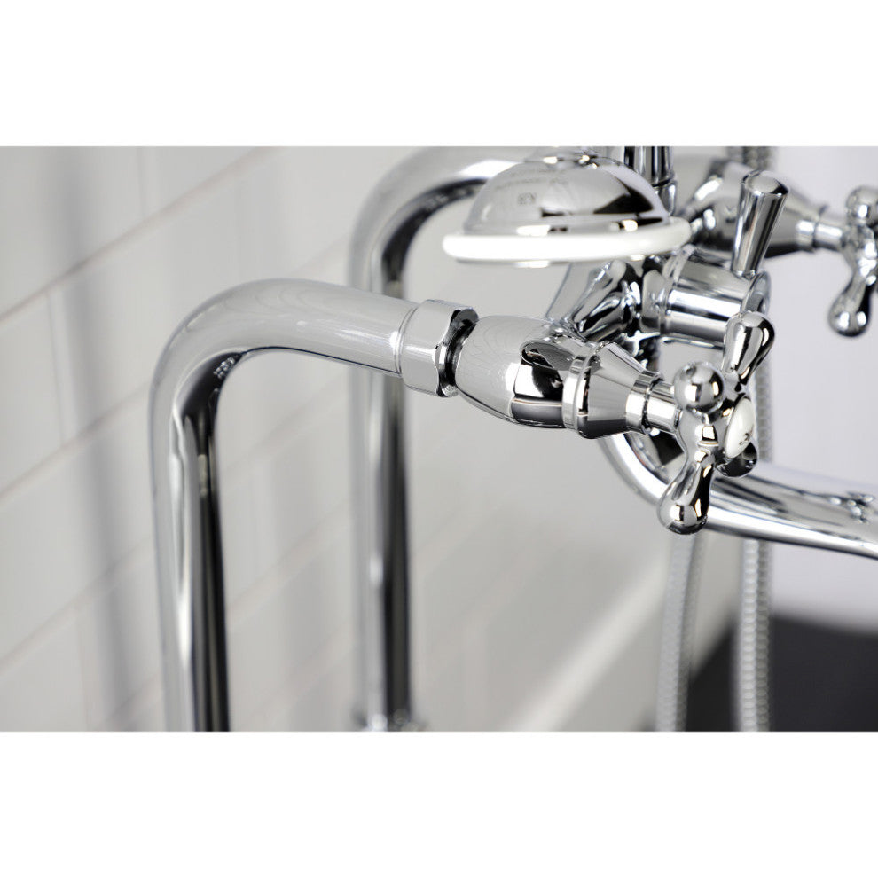 CCK226K1 Freestanding Tub Faucet Package With Supply Line, Polished Chrome