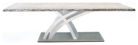 Cantilevered Modern Slab Table, Solid Red Oak, 96x48x31
