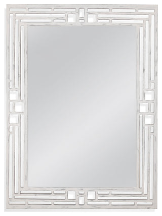 Epsilon Wall Mirror - Weathered White