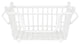 Metal Basket, White Square Small 11x11x6