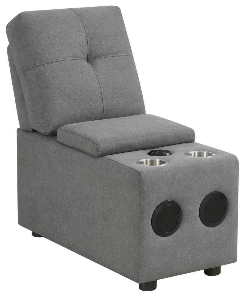 Armani Modular Console With USB, Charcoal