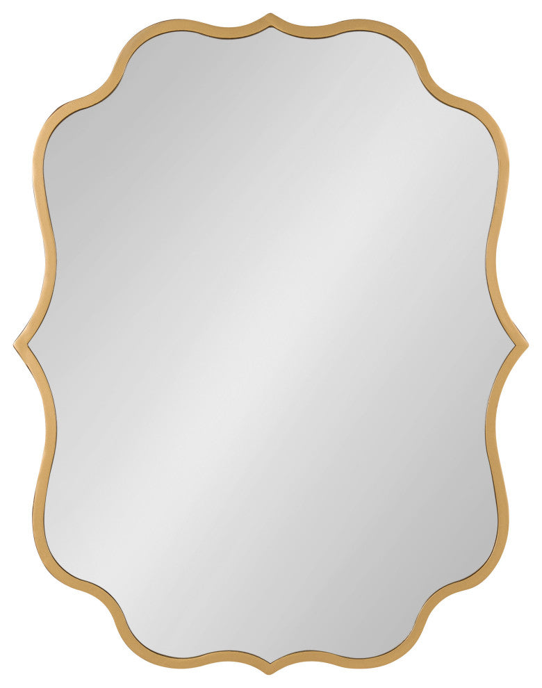Higby Framed Wall Mirror, Gold 24x31