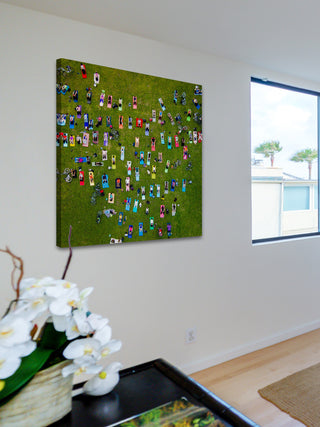 "People On Towels" Print on Canvas by Karolis Janulis