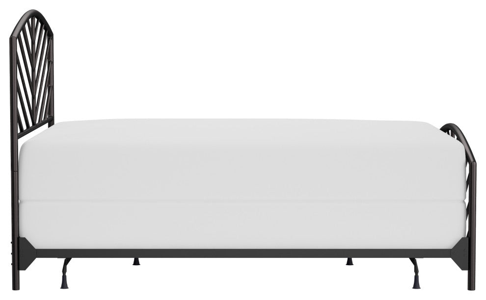 Hillsdale Essex Metal Queen Bed With Arched Chevron Spindle Design