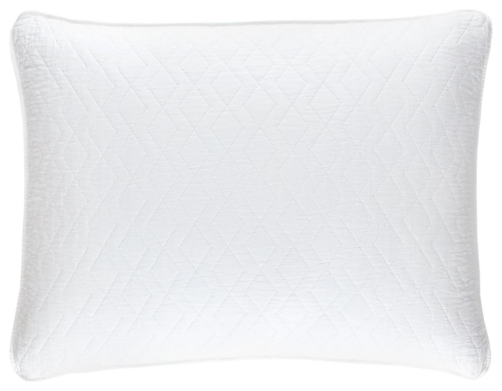 Birdie White Quilted Sham