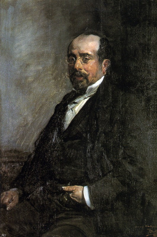 Antonio Munoz Degrain Retrato Munoz Degrain, Gallery Wrapped Canvas, 18"x27"