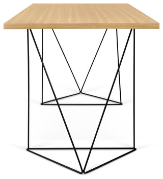 Flow Desk, Top: Wild Oak, Base: Black