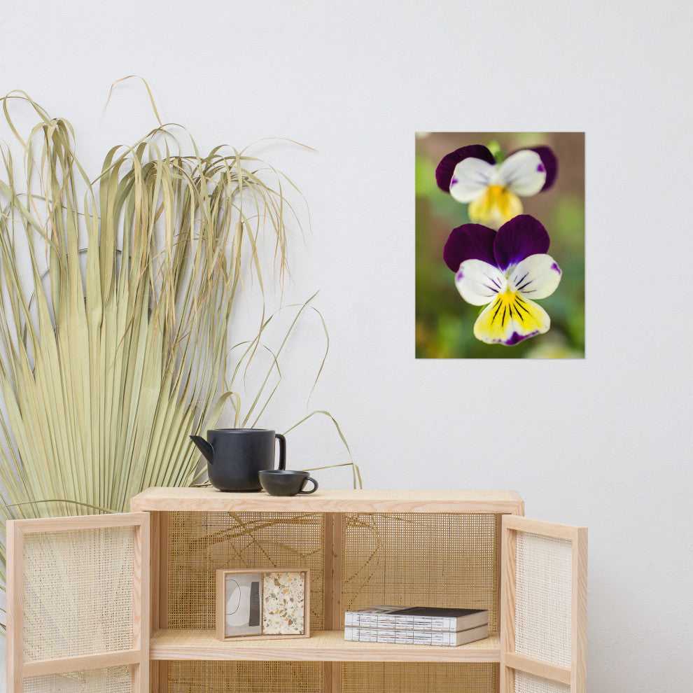 Pretty Little Violets Floral / Botanical Photograph Unframed Wall Art Prints, 18" X 24"