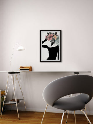 "Tropical Lady" Framed Painting Print, 16"x24"