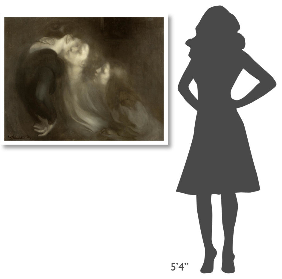 "Mother's Kiss" Digital Paper Print by Eugene Carriere, 42"x33"