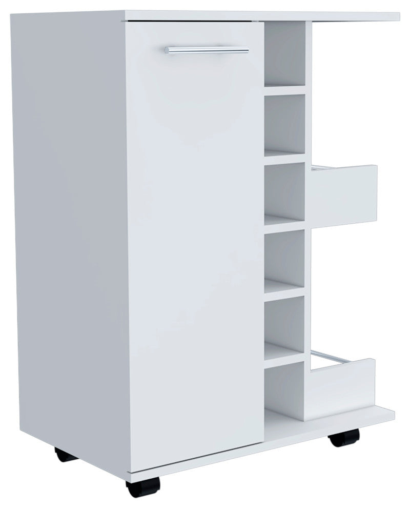 Magda Bar Cart, White