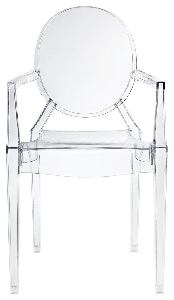 Nicer Furniture Set of 4 Philippe Starck Louis XVI Ghost Chair Crystal