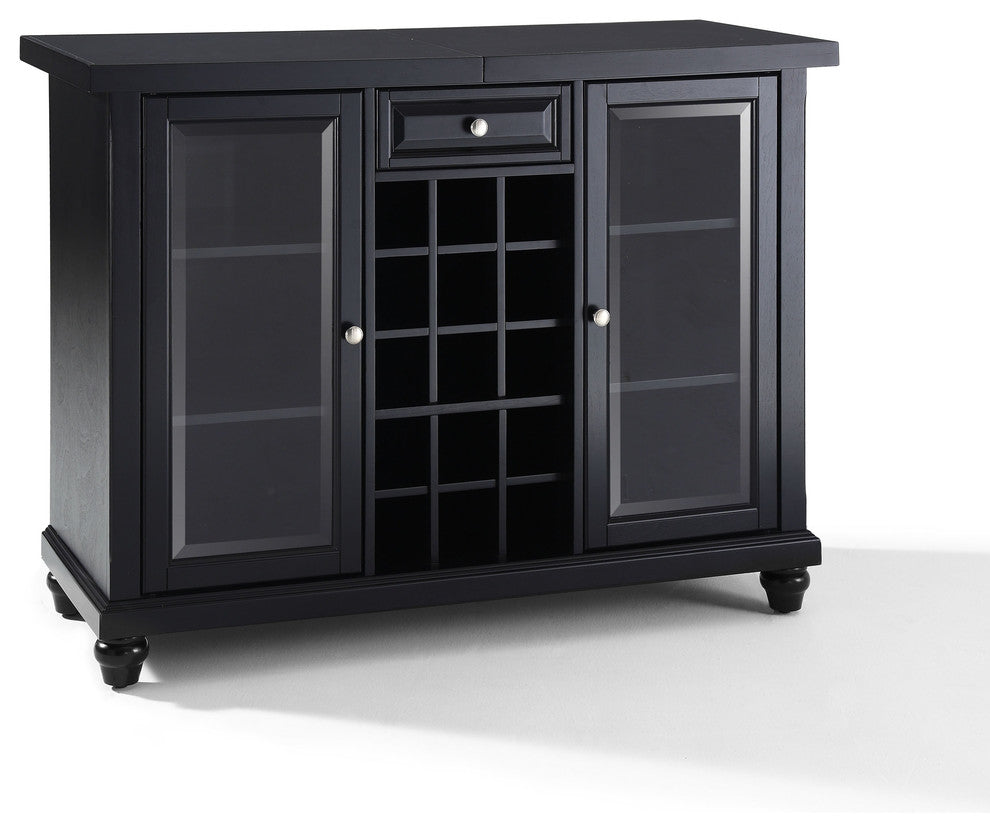 Cambridge Sliding Top Bar Cabinet, Black