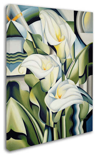 'Cubist Lilies, 2002' Canvas Art by Catherine Abel