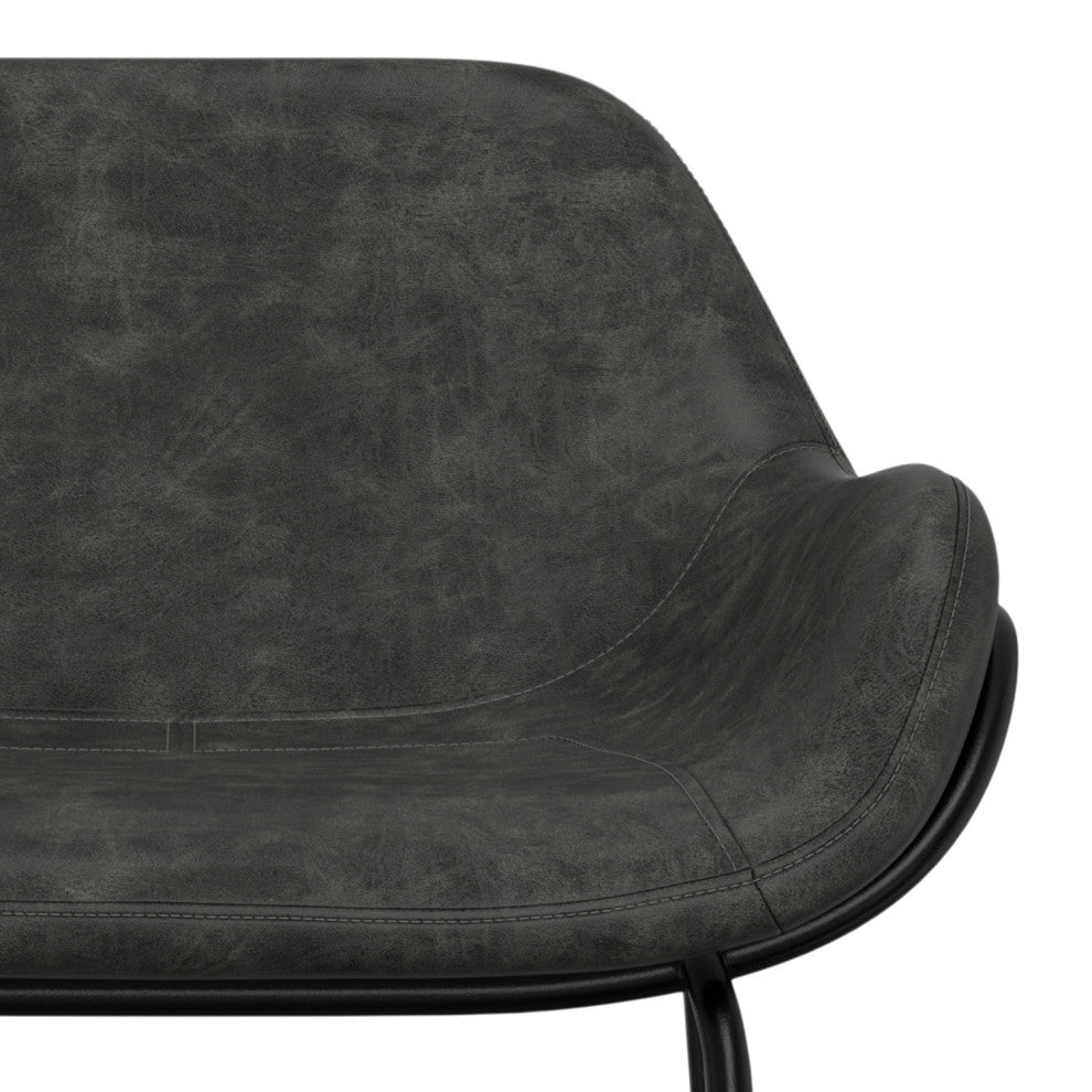 Mira Bar Stool, Distressed Slate Gray