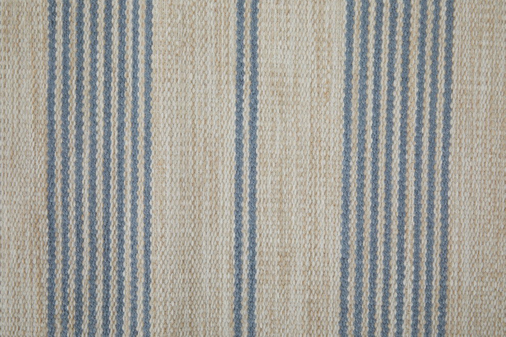 Weave & Wander Granberg Eco-Friendly PET Rug, Blue, 10' X 14'