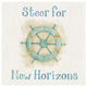 "New Horizons I Words" Digital Paper Print by Elyse DeNeige, 42"x42"