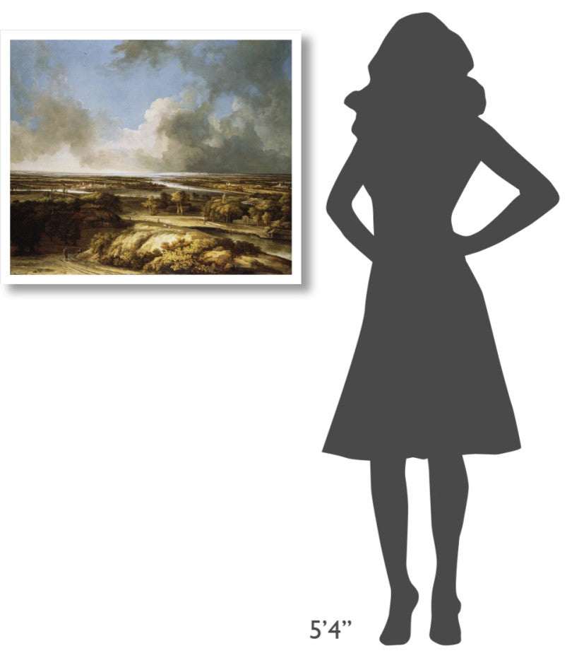 "A Panoramic Landscape" Digital Paper Print by Philips Koninck, 32"x27"