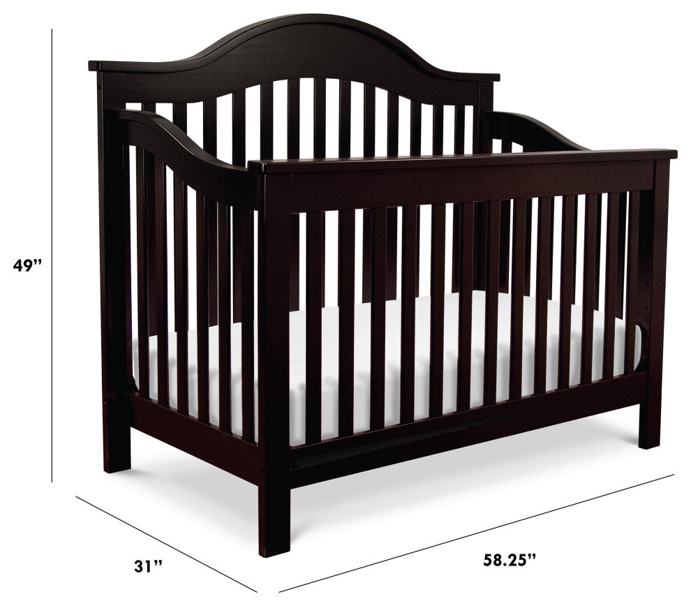 DaVinci Jayden 4-In-1 Convertible Crib, Ebony