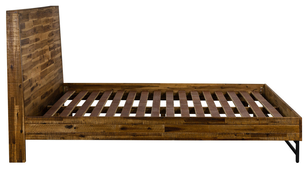 Cusco 3-Piece Acacia King Bed and Nightstands Bedroom Set