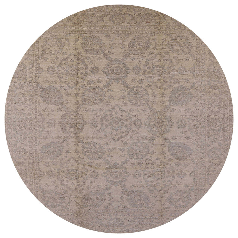 Ahgly Company Indoor Round Mid-Century Modern Area Rugs, 4' Round