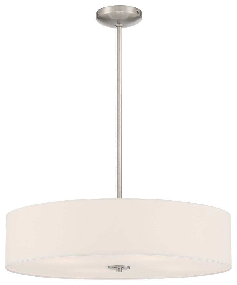 Access Mid Town 4-Light LED Pendant or Semi-Flush Brushed Steel