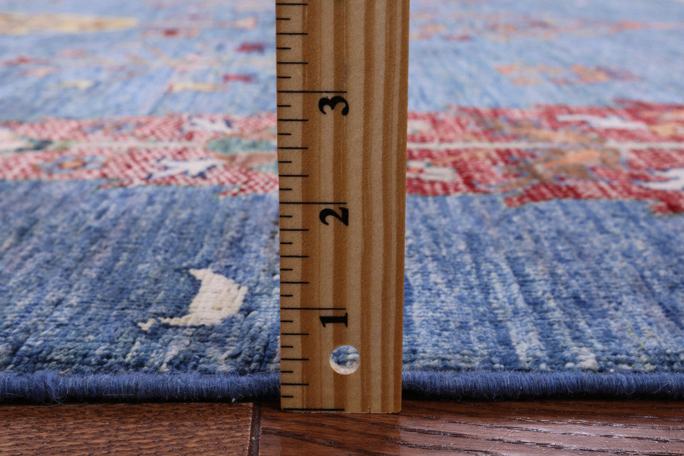 Tribal Persian Gabbeh Handmade Rug 5' 8" X 7' 6" Q7641