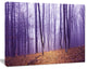 Magenta Foggy Fairytale Forest, Forest Canvas Art Print, 20"x12"