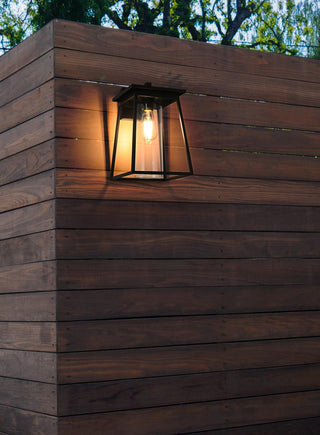 Home Living 8.5" Outdoor Wall Sconce, Black