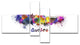 Quebec Skyline, Cityscape Canvas Artwork Print, 60"x32", 4 panels