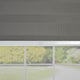 Versailles'' Cordless Zebra Slimline Privacy Shade, Charcoal, 31"x72"