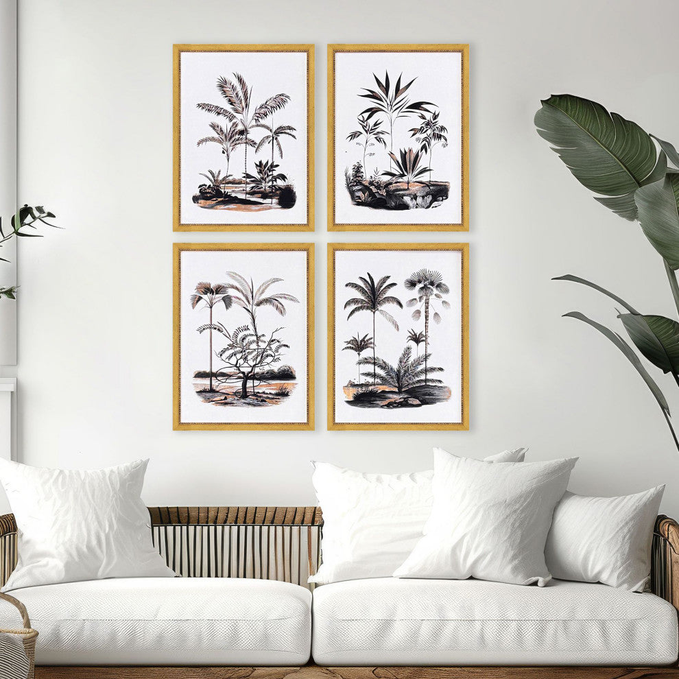 Exotic Terrain Framed Art, 4-Piece Set