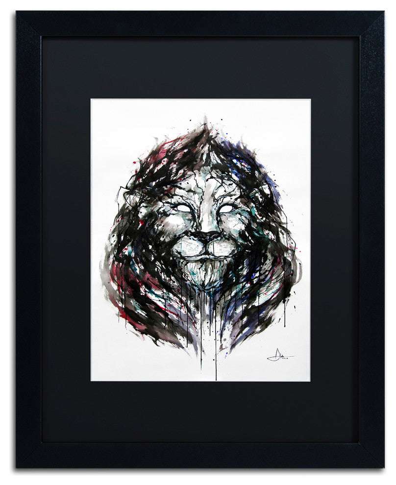 Marc Allante 'Ozymandius' Art, Black Frame, Black Mat, 20x16