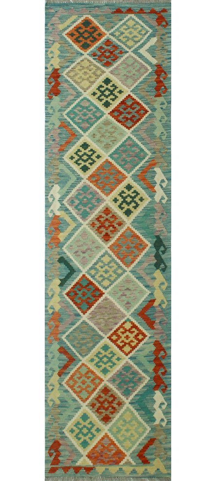 Sangat Kilim Virgil Blue Runner