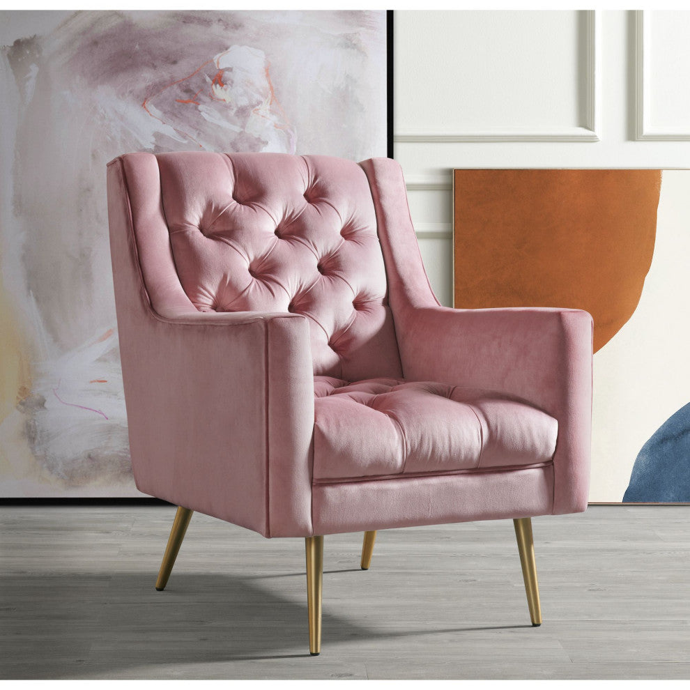 Picket House Furnishings Reese Accent Chair in Blush