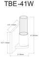 Tube Contemporary 1 Light Polished Chrome Clear Metal Wall