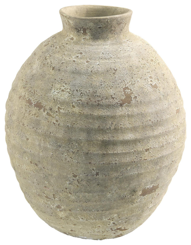 Galey Alix x Livabliss Hartnett GAHR-001 Vase, Rust, 17"H x 13"W x 13"D