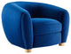 Abundant Performance Velvet Armchair Navy