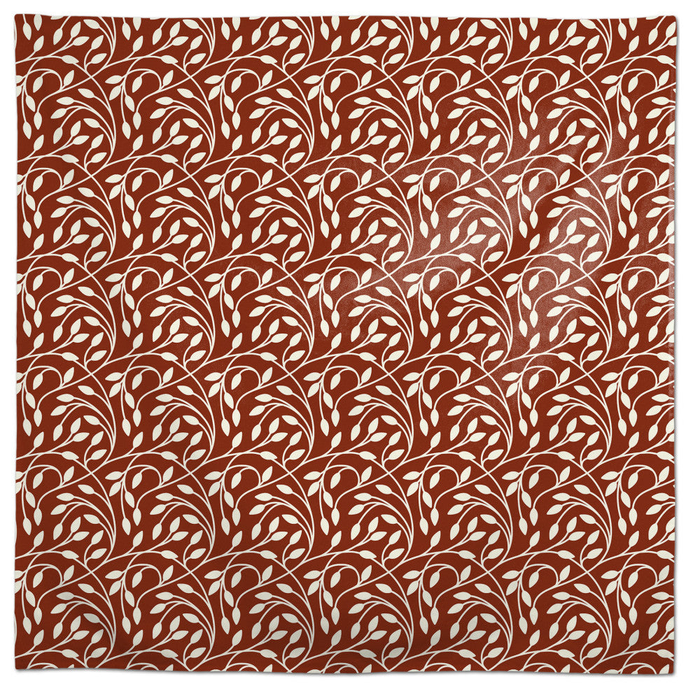 Circle Vine Red 2 58x58 Tablecloth