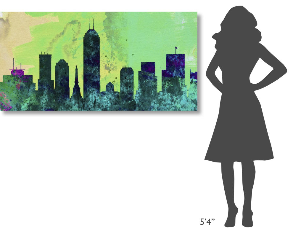 "Indianapolis City Skyline" Fine Art Print