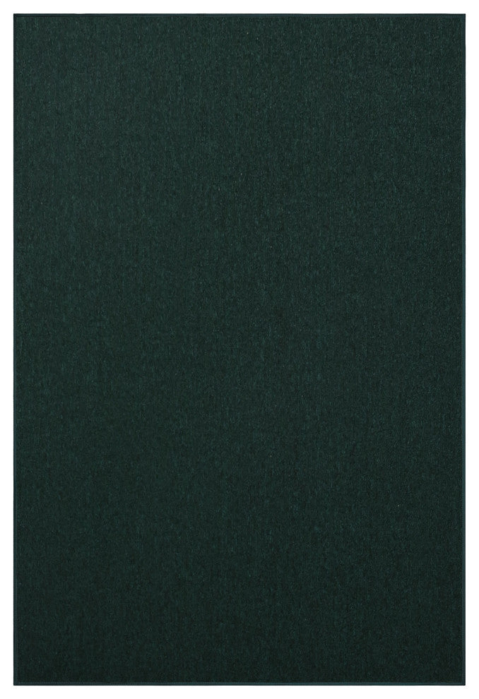 Modern Indoor/Outdoor Commercial Solid, Dark Green, 3' x 6', Area Rugs