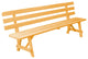 Traditional Cedar Backed Bench, Natural Stain, 8 Foot