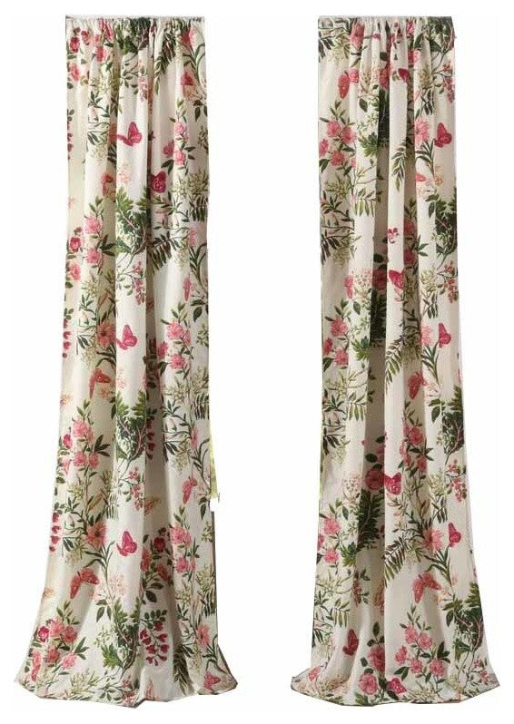 Greenland Home Butterflies Curtain Panel, 84-inch, Multi