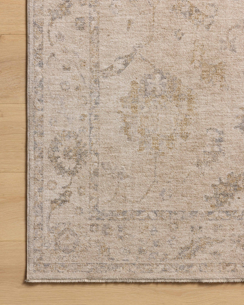 Chris Loves Julia x Loloi Louisa Oatmeal / Slate 9''-6" x 13''-1" Area Rug