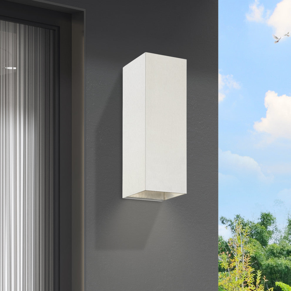 Derby 1 Light Brushed Nickel Outdoor/Indoor  ADA Large Sconce